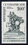 Central African Republic 1965 UPU (Statue of Mercury) imperf colour trial proof (several different combinations available but price is for ONE) as SG 100 unmounted mint