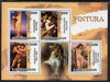 St Thomas & Prince Islands 2009 Nude Paintings perf sheetlet containing 4 values unmounted mint