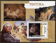 St Thomas & Prince Islands 2009 Nude Paintings perf s/sheet unmounted mint