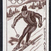 Central African Republic 1968 Mexico Olympics 200f (Downhill Skiing) imperf colour trial proof (several different combinations available but price is for ONE) as SG 159 unmounted mint