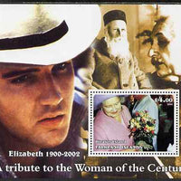 Bleaker Island (Falkland Islands) 2002 A Tribute to the Woman of the Century #5 Queen Mother perf souvenir sheet unmounted mint (Also shows Einstein, Henri Dunant & Elvis). Note this item is privately produced and is offered purel……Details Below