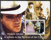 Bleaker Island (Falkland Islands) 2002 A Tribute to the Woman of the Century #5 Queen Mother perf souvenir sheet unmounted mint (Also shows Einstein, Henri Dunant & Elvis). Note this item is privately produced and is offered purel……Details Below
