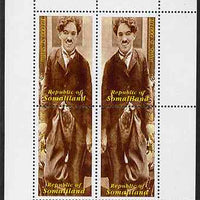 Somaliland 2000 Millennium 2000 Charlie Chaplin perf sheetlet containing 4 values unmounted mint. Note this item is privately produced and is offered purely on its thematic appeal