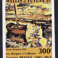 Wallis & Futuna 1982 Georges Braque (Fishing Boats) imperf proof in issued colours (SG 391*)