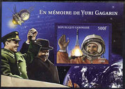 Gabon 2008 In Memory of Yuri Gagarin perf souvenir sheet unmounted mint. Note this item is privately produced and is offered purely on its thematic appeal