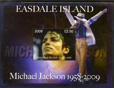 Easdale 2009 Michael Jackson perf m/sheet unmounted mint