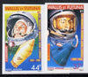 Wallis & Futuna 1981 25th Anniversary of First man in Space imperf set of 2 from limited printing, SG 366-67 unmounted mint*