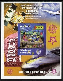 St Thomas & Prince Islands 2006 50th Anniversary of First Europa Stamp imperf souvenir sheet #1 Painting of Picnic unmounted mint. Note this item is privately produced and is offered purely on its thematic appeal