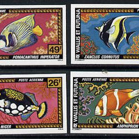Wallis & Futuna 1977 Fish imperf set of 4 from limited printing unmounted mint, SG 278-81