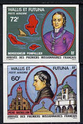 Wallis & Futuna 1978 French Missionaries imperf set of 2 from limited printing, SG 284-85*