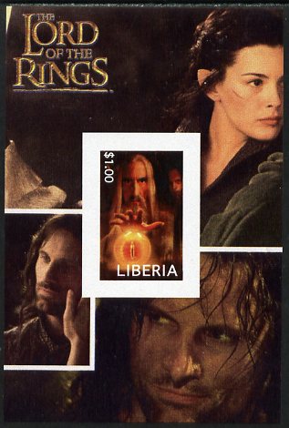 Liberia 2003 Lord of the Rings #5 imperf s/sheet unmounted mint