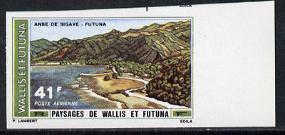 Wallis & Futuna 1976 Landscapes 41f (Sigave Bay) imperf proof from limited printing unmounted mint, SG 251*