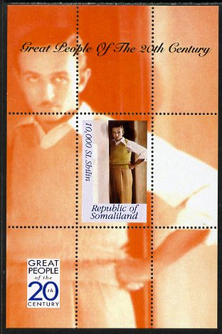 Somaliland 1999 Great People of the 20th Century - Walt Disney perf souvenir sheet unmounted mint. Note this item is privately produced and is offered purely on its thematic appeal