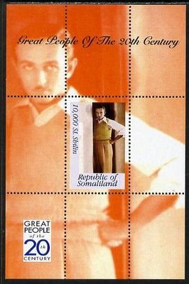 Somaliland 1999 Great People of the 20th Century - Walt Disney perf souvenir sheet unmounted mint. Note this item is privately produced and is offered purely on its thematic appeal