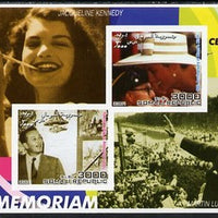Somalia 2001 In Memoriam - Princess Diana & Walt Disney #02 imperf sheetlet containing 2 values with Jackie Kennedy & Martin Luther King in background unmounted mint. Note this item is privately produced and is offered purely on its thematic appeal