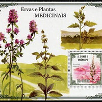 St Thomas & Prince Islands 2009 Medical Plants perf s/sheet unmounted mint