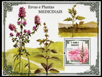 St Thomas & Prince Islands 2009 Medical Plants perf s/sheet unmounted mint