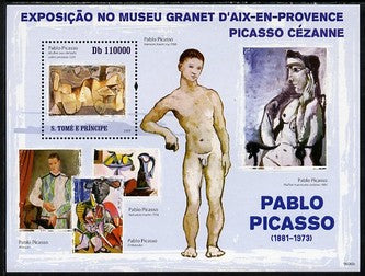 St Thomas & Prince Islands 2009 Paintings by Pablo Picasso perf s/sheet unmounted mint