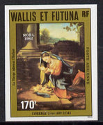 Wallis & Futuna 1982 Christmas (Adoration of the Virgin) imperf proof from limited printing unmounted mint, SG 416*