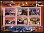 Guinea - Conakry 2009 Death of Frank Piasecki perf sheetlet containing 6 values unmounted mint