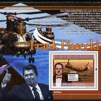 Guinea - Conakry 2009 Death of Frank Piasecki perf s/sheet unmounted mint