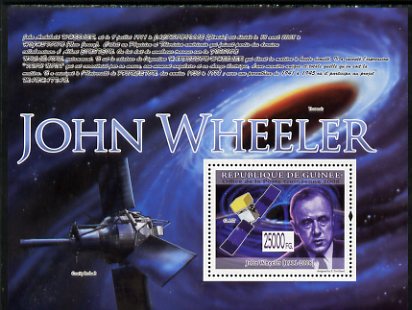 Guinea - Conakry 2009 Death of John Wheeler perf s/sheet unmounted mint