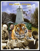 St Thomas & Prince Islands 2004 WWF & Sir Peter Scott #3 imperf s/sheet with Lighthouse in background unmounted mint. Note this item is privately produced and is offered purely on its thematic appeal