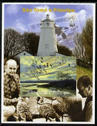St Thomas & Prince Islands 2004 WWF & Sir Peter Scott #5 imperf s/sheet with Lighthouse in background unmounted mint. Note this item is privately produced and is offered purely on its thematic appeal