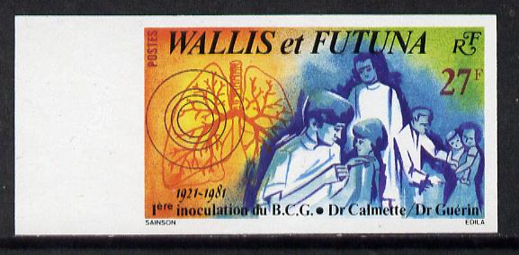 Wallis & Futuna 1981 BCG Inoculations) imperf proof from limited printing unmounted mint, SG 376*