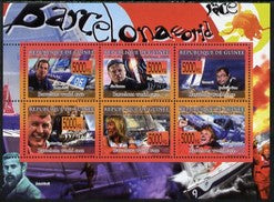 Guinea - Conakry 2008 Barcelona World Sailing Championships perf sheetlet containing 6 values unmounted mint