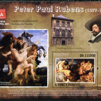 St Thomas & Prince Islands 2010 Paintings by Peter Paul Rubens perf s/sheet with Antwerp Stamp Exhibition Logo unmounted mint