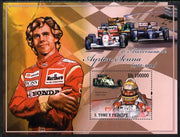 St Thomas & Prince Islands 2010 50th Birth Anniversary of Ayrton Senna perf s/sheet unmounted mint