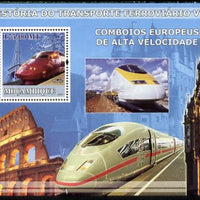 Mozambique 2009 History of Transport - Railways #05 perf s/sheet unmounted mint