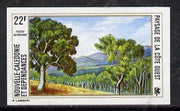 New Caledonia 1974 West Coast Landscapes 22f imperf proof from limited printing unmounted mint, SG 535*