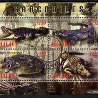 Malawi 2010 Crocodiles perf sheetlet containing 4 values fine cto used