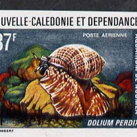 New Caledonia 1974 Marine Fauna 37f (Dolium Shell) imperf proof from limited printing unmounted mint, SG 524*