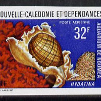 New Caledonia 1974 Marine Fauna 32f (Hydatina Shell) imperf proof from limited printing unmounted mint, SG 523*