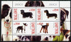 Malawi 2010 Dogs perf sheetlet containing 4 values unmounted mint