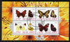 Malawi 2010 Butterflies #3 perf sheetlet containing 4 values fine cto used