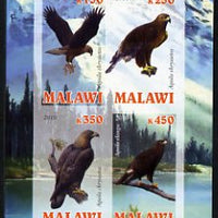 Malawi 2010 Eagles imperf sheetlet containing 4 values unmounted mint