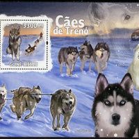 Guinea - Bissau 2009 Sled Dogs perf s/sheet unmounted mint