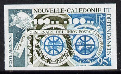 New Caledonia 1974 UPU (Telecommunications) imperf colour trial proof (SG 544) several different colour combinations available but price is for ONE unmounted mint