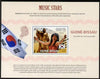 Guinea - Bissau 2009 Famous Musicians perf s/sheet (English Text) unmounted mint