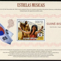 Guinea - Bissau 2009 Famous Musicians perf s/sheet (Portuguese Text) unmounted mint