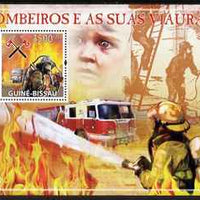Guinea - Bissau 2009 Fire Fighters perf s/sheet unmounted mint