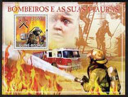 Guinea - Bissau 2009 Fire Fighters perf s/sheet unmounted mint