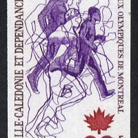 New Caledonia 1976 Montreal Olympic Games 33f (Athletics) imperf proof from limited printing unmounted mint, SG 570*