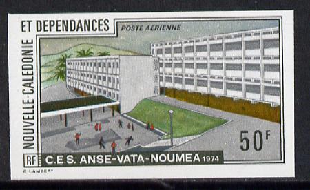 New Caledonia 1974 Scientific Studies (Building) imperf proof from limited printing, SG 537*