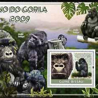 Guinea - Bissau 2009 Year of the Gorilla perf s/sheet unmounted mint Michel BL 693