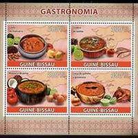 Guinea - Bissau 2009 Local Food dishes perf sheetlet containing 4 values unmounted mint Michel 4111-14